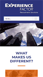 Mobile Screenshot of experiencefactor.com