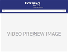 Tablet Screenshot of experiencefactor.com